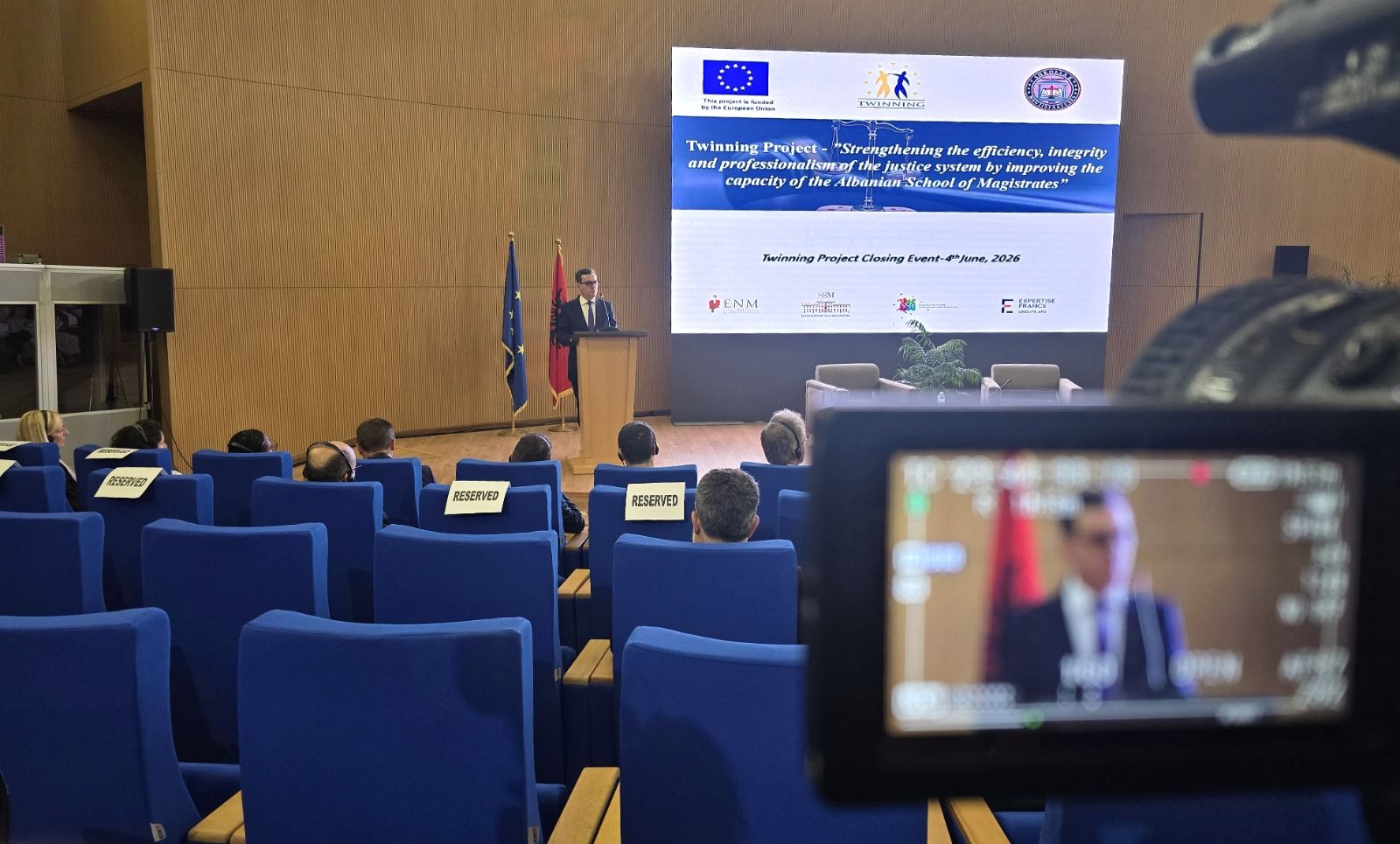 Ceremonia e përmbylljes së Projektit të Binjakëzimit për Shkollën e Magjistraturës